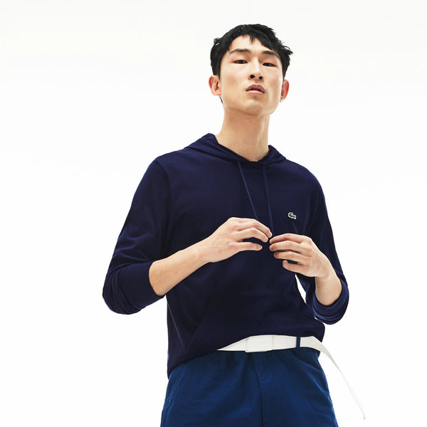 Lacoste Regular Fit Hooded Jersey T-shirt - Navy