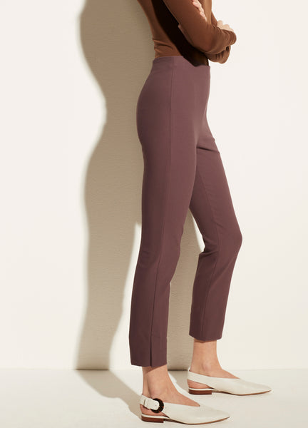 VINCE. Split Hem Crop Flare in New Fig