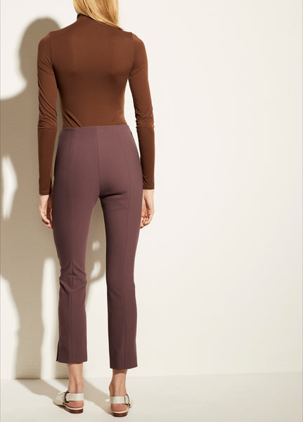 VINCE. Split Hem Crop Flare in New Fig