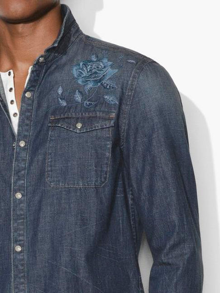 John Varvatos Desert Rose Denim Shirt