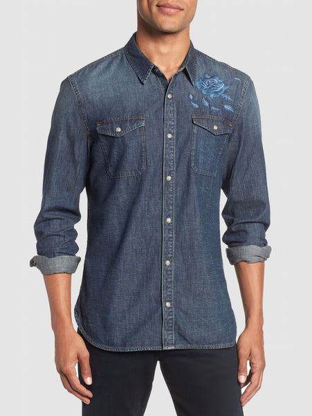 John Varvatos Desert Rose Denim Shirt