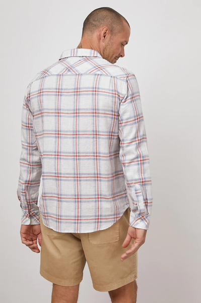 Rails Men's Wyatt L/S Shirt - Flag Blue Melange