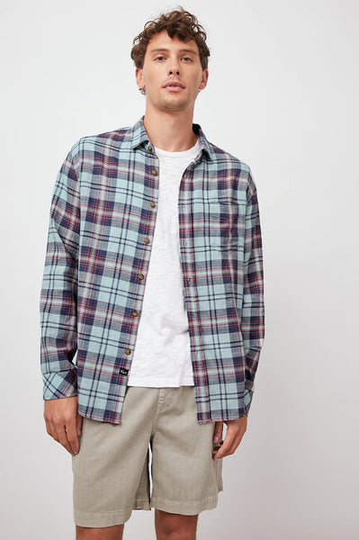 Rails Men's Wyatt L/S - Kaleidoscope Sage