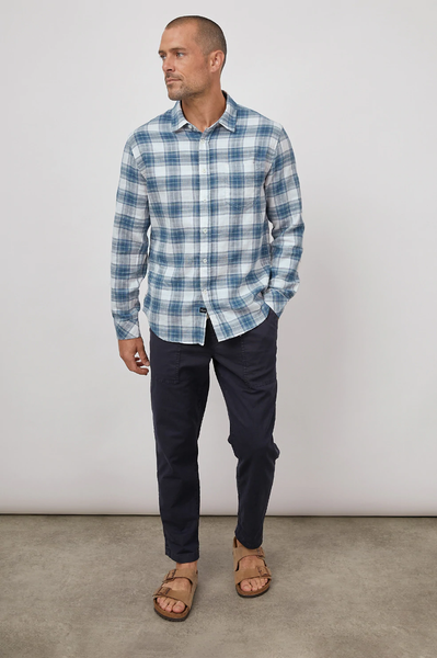 Rails Men's Wyatt L/S Shirt - Royal Teal Violet