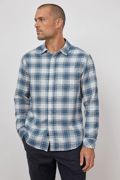 Rails Men's Wyatt L/S Shirt - Royal Teal Violet