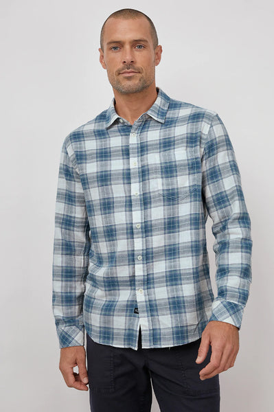 Rails Men's Wyatt L/S Shirt - Royal Teal Violet