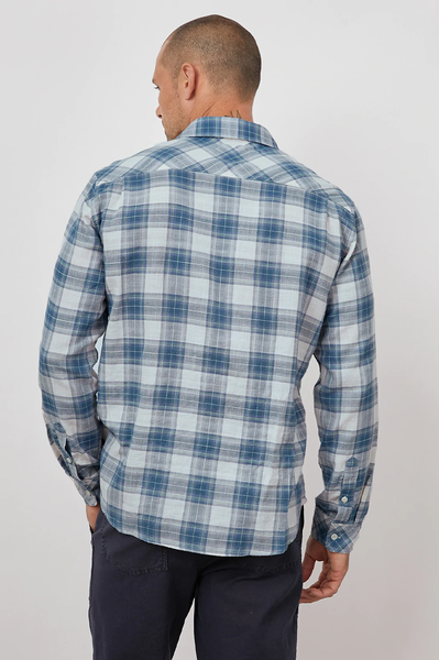 Rails Men's Wyatt L/S Shirt - Royal Teal Violet