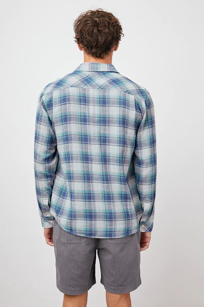 Rails Men's Wyatt L/S - Santorini Teal