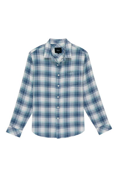 Rails Men's Wyatt L/S - Santorini Teal