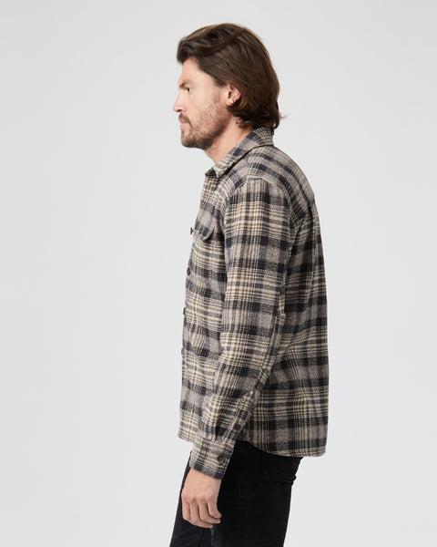 PAIGE Wilbur Overshirt - Dark Hillside