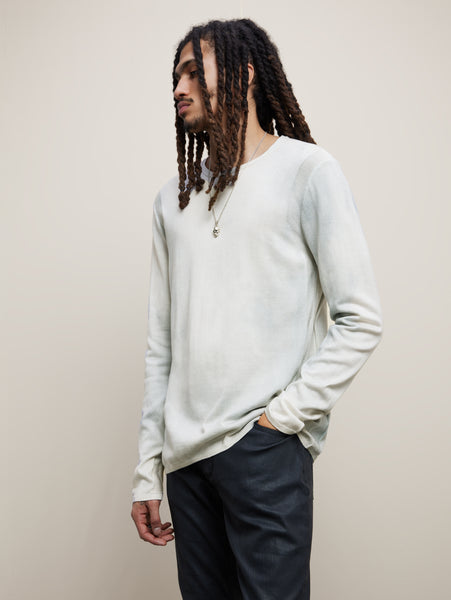 John Varvatos Hays Crew Neck Sweater - Reflection Grey