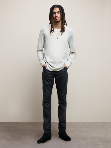 John Varvatos Hays Crew Neck Sweater - Reflection Grey