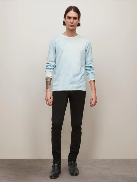 John Varvatos Hays Crew Neck Sweater - Pacific Blue