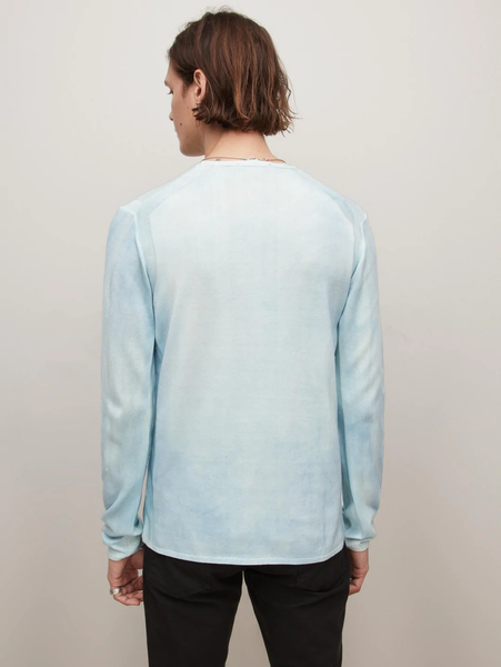 John Varvatos Hays Crew Neck Sweater - Pacific Blue