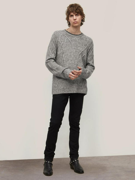 John Varvatos NOLANS Crewneck Sweater - Moon Shadow
