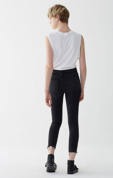 AGoldE Sophie Hi Rise Crop in Temple