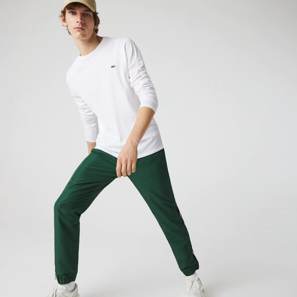 Lacoste Crew Neck Pima Cotton Jersey L/S T-shirt - White