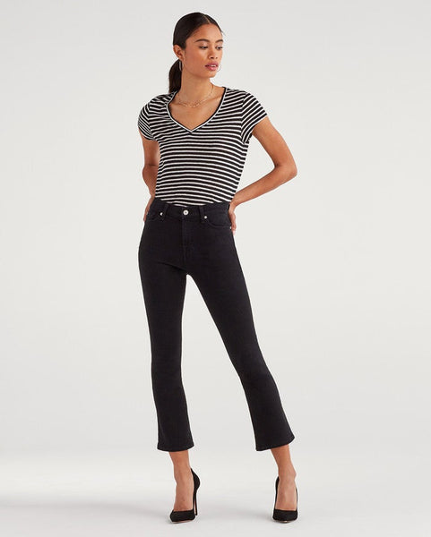 7 For All Mankind High Waist Slim Kick PIBK
