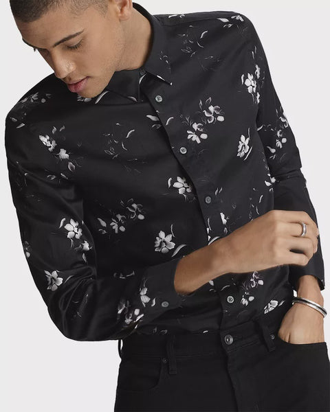 John Varvatos STEVIE L/S SHIRT Plum Wood