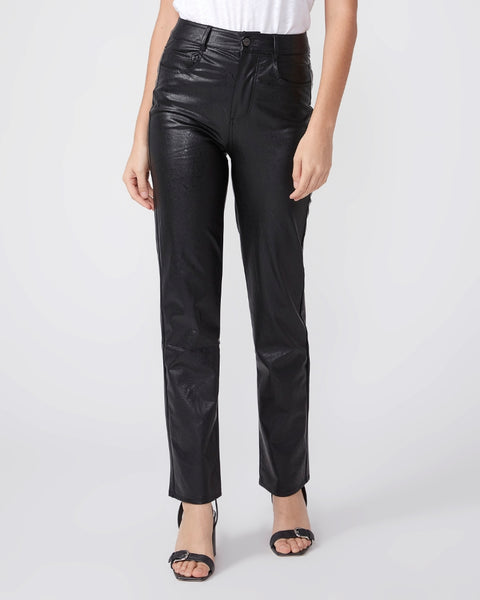 Paige Stella Straight faux leather in black
