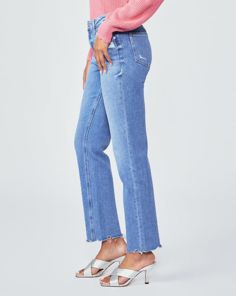 Paige Noella Straight 30” in Bodacious Distressed w Chill Hem