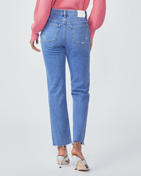 Paige Noella Straight 30” in Bodacious Distressed w Chill Hem