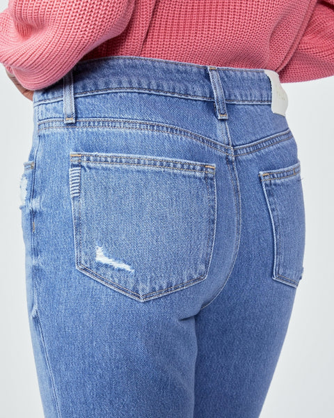Paige Noella Straight 30” in Bodacious Distressed w Chill Hem