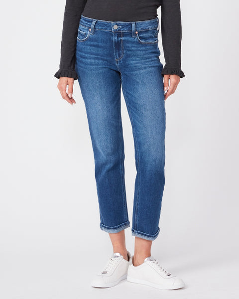 Paige Brigitte Midrise Slim Boyfriend Jean in Roam