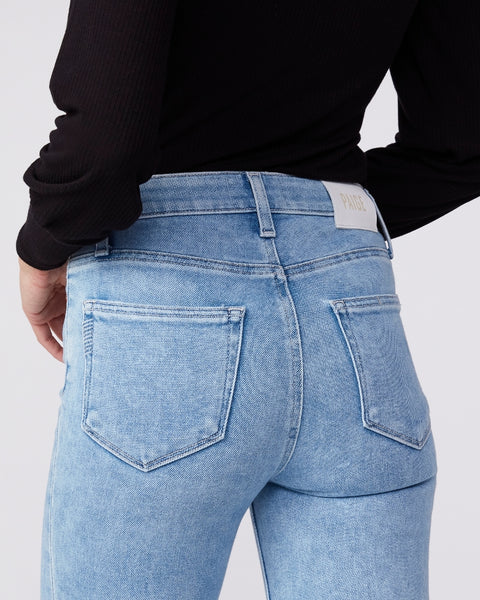 Paige Cindy Hi Rise Straight w raw Hem in Park Avenue