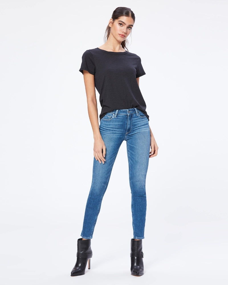 Paige Hoxton Skinny Ankle in Summit Distressed