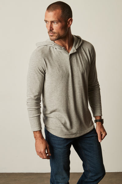 Velvet Men's Byrd02 Cozy Jersey Hoody - Medium Heather Grey