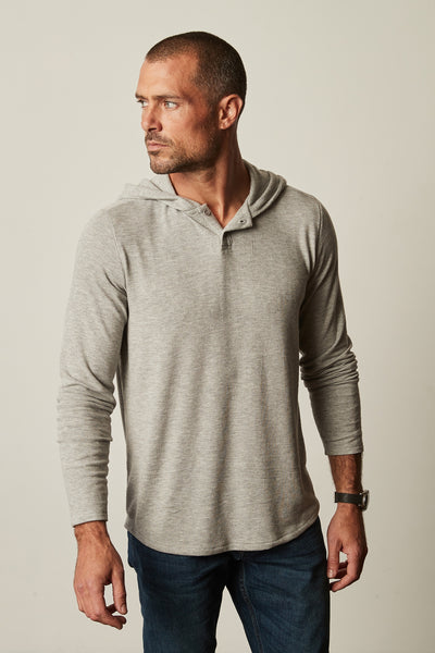 Velvet Men's Byrd02 Cozy Jersey Hoody - Medium Heather Grey