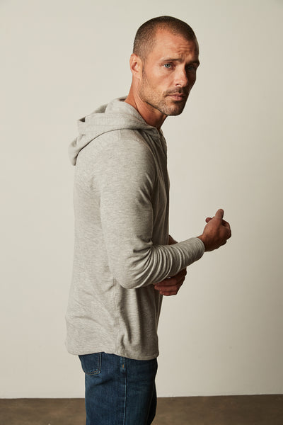 Velvet Men's Byrd02 Cozy Jersey Hoody - Medium Heather Grey