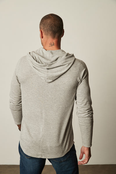 Velvet Men's Byrd02 Cozy Jersey Hoody - Medium Heather Grey