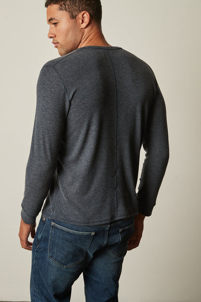 Velvet Men's Faust01 Cozy Jersey Henley - Cortez