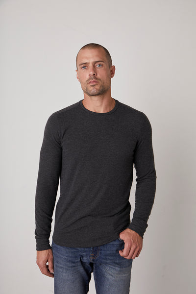 Velvet Men's Bronson01 Cozy Jersey Top - Anthracite
