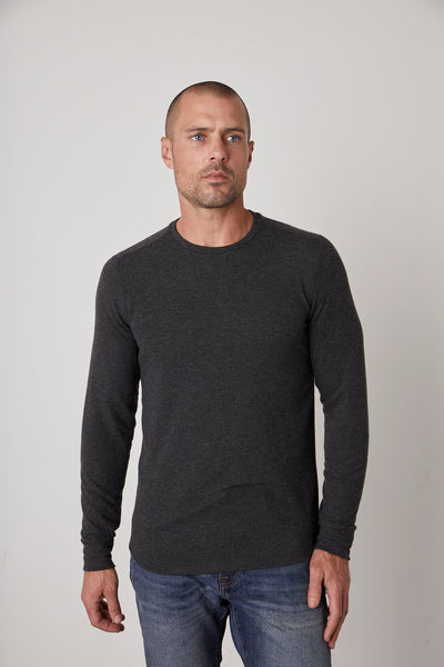 Velvet Men's Bronson01 Cozy Jersey Top - Anthracite