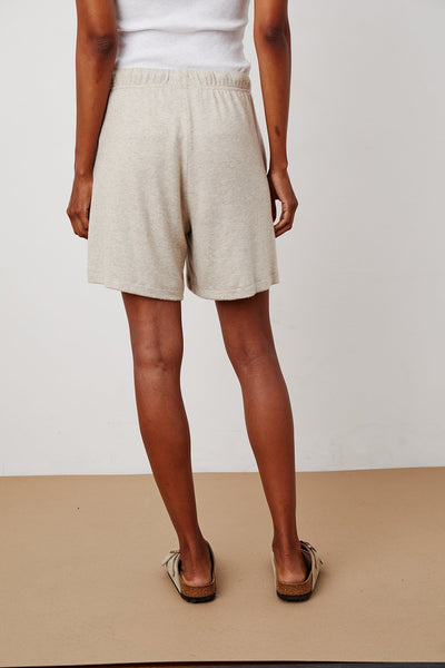 Velvet Janey04 Cozy Lux Short in Oatmeal