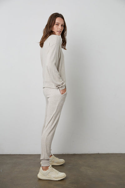 Velvet Zolia Cozy Lux Pant in Oatmeal