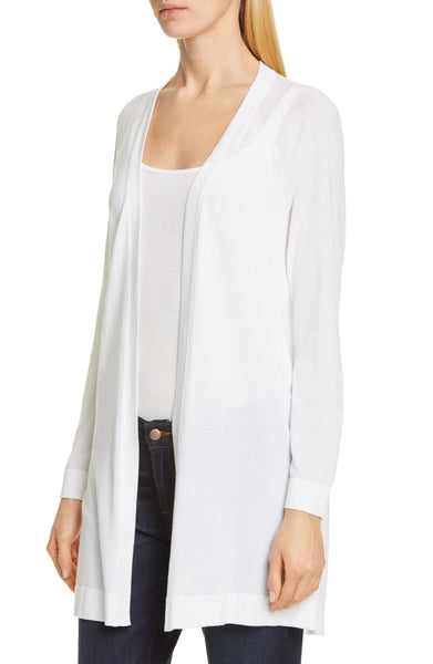Eileen Fisher Simple Long Cardigan - White