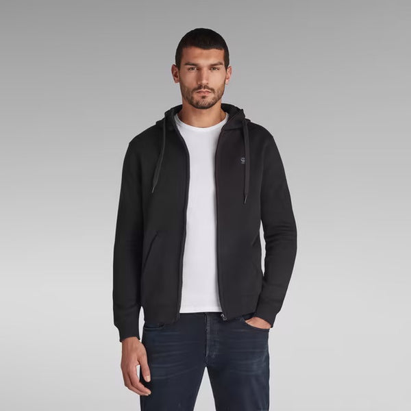 G-STAR Premium Core Hooded Zip Sweater - Black