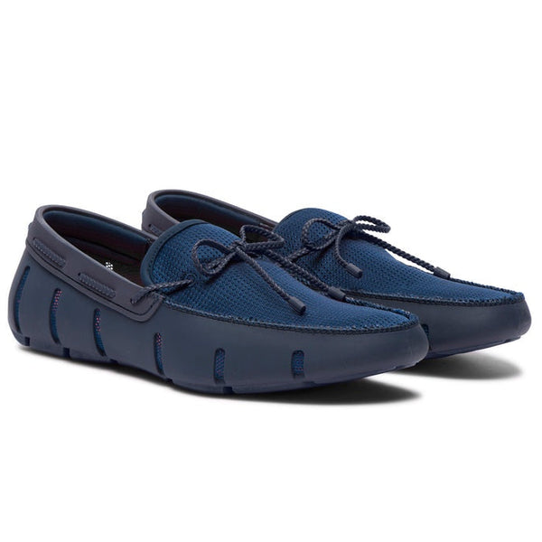 SWIMS Men's Braided Lace  Loafer - Navy