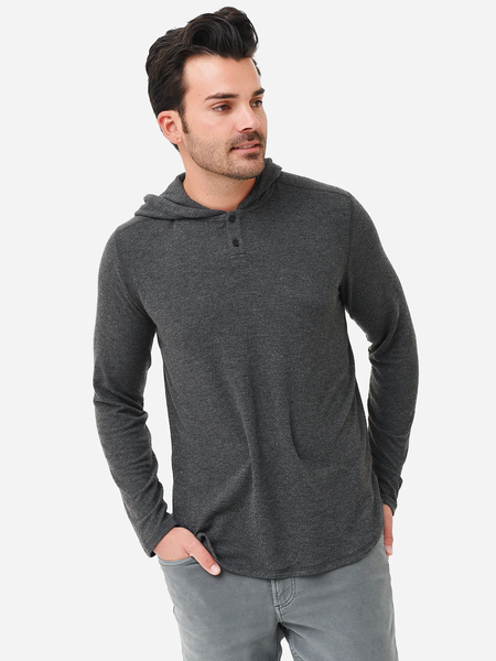 Velvet Men's Byrd02 Cozy Jersey Hoody - Anthracite