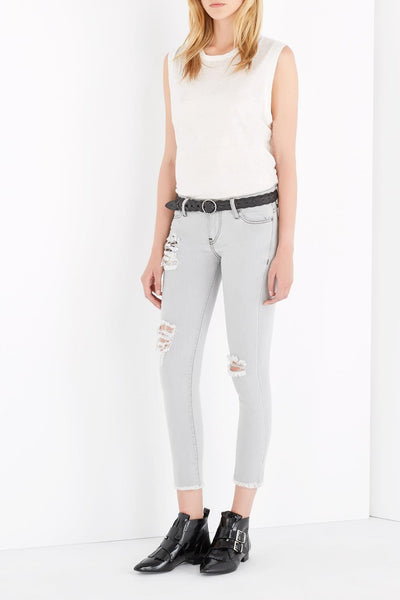 IRO JAROD Distressed Skinny Jean - Grey Used