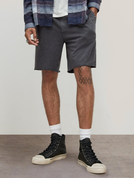 John Varvatos York French Terry Shorts - Deep Charcoal