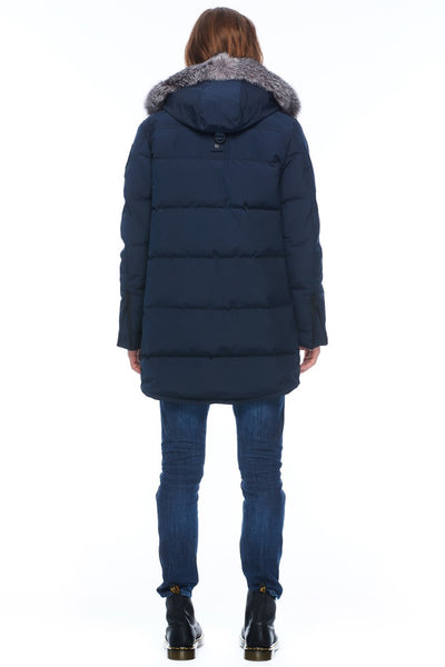 Moose Knuckles Men's Big Ridge Parka True Navy w/Frost Fox