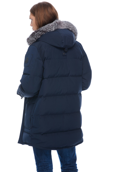 Moose Knuckles Men's Big Ridge Parka True Navy w/Frost Fox