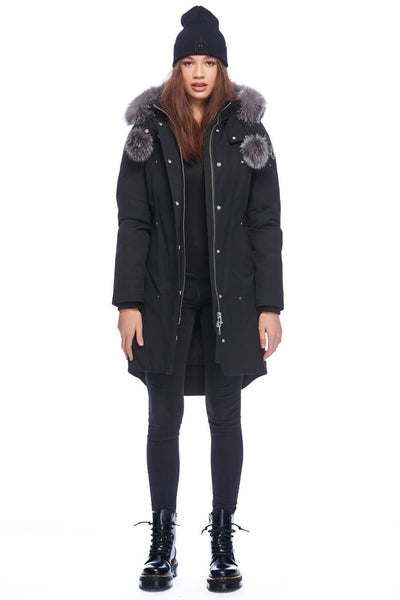 Moose Knuckles Women's Stirling Parka Black w/Frost Fox