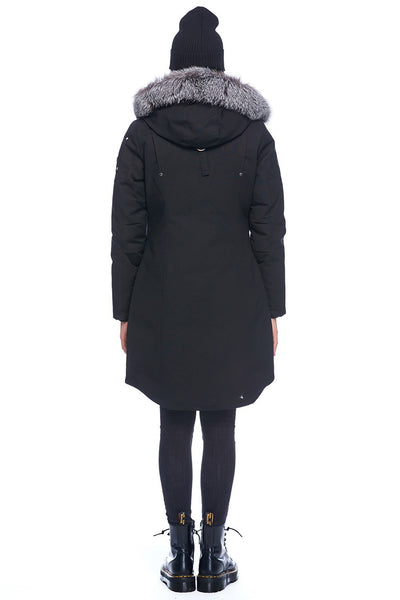 Moose Knuckles Women's Stirling Parka Black w/Frost Fox