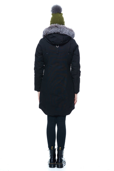 Moose Knuckles Women's Stirling Parka Black w/Frost Fox